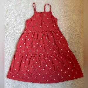 Child's Primary Blue & Stars Dress (Size 8-9)